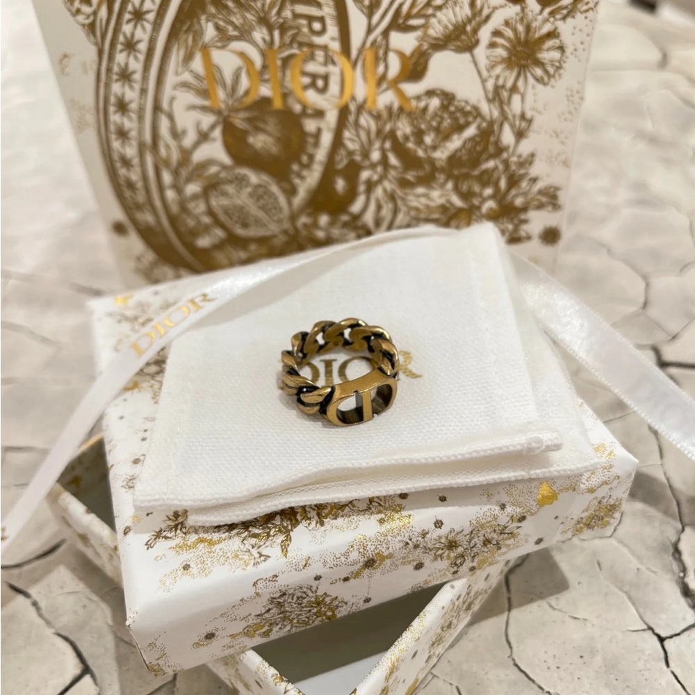 Dior Gold Chain Ring